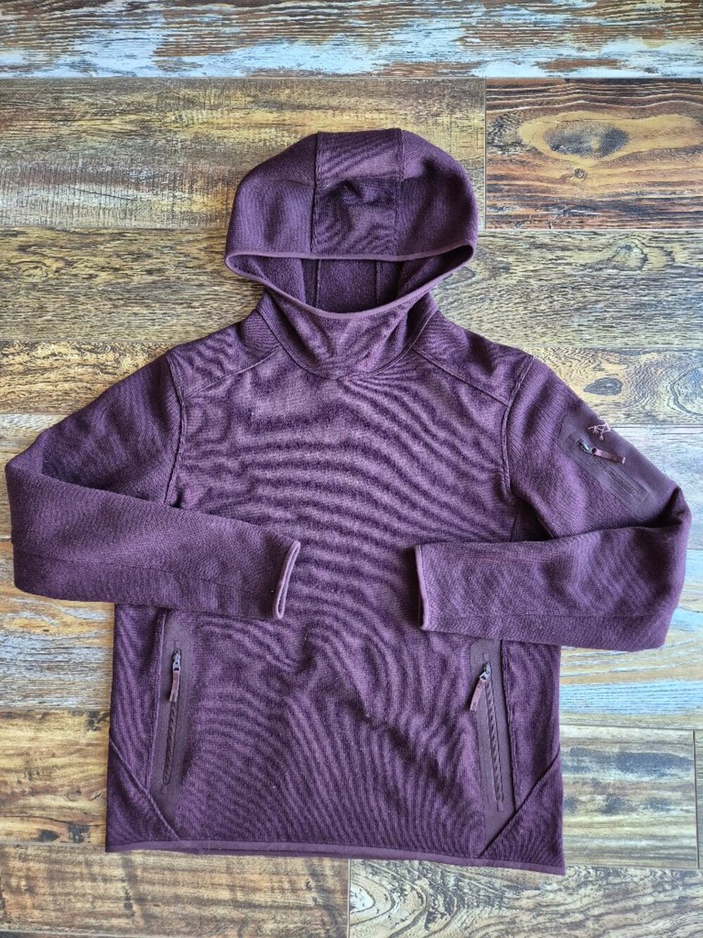 Arc'teryx Covert Pullover Hoody Fleece Lined Phantasm Heather - Picture 4 of 16